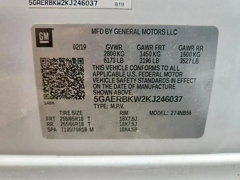 2019 BUICK ENCLAVE ESSENCE  