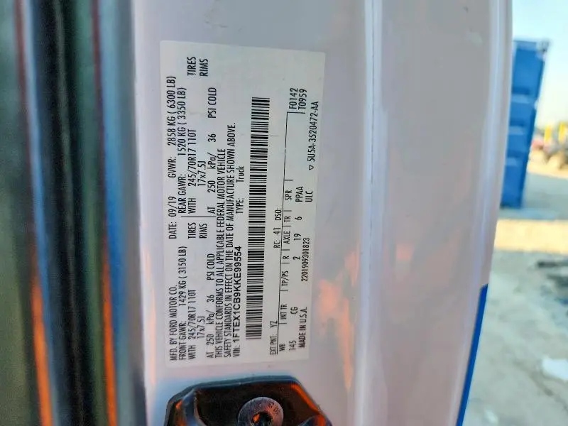 2019 FORD F150 SUPER CAB  