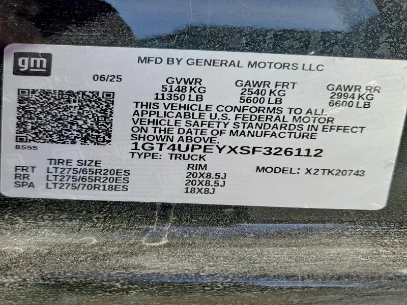 2025 GMC SIERRA K2500 AT4  