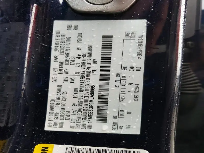 2021 FORD BRONCO BASE  