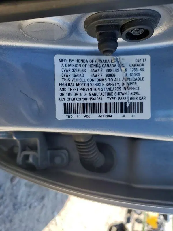 2017 HONDA CIVIC LX  