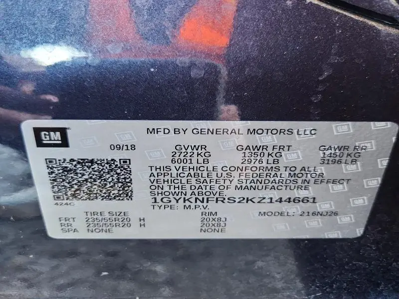 2019 CADILLAC XT5 PREMIUM LUXURY  