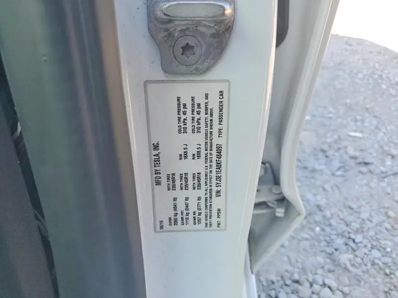 2019 TESLA MODEL 3   