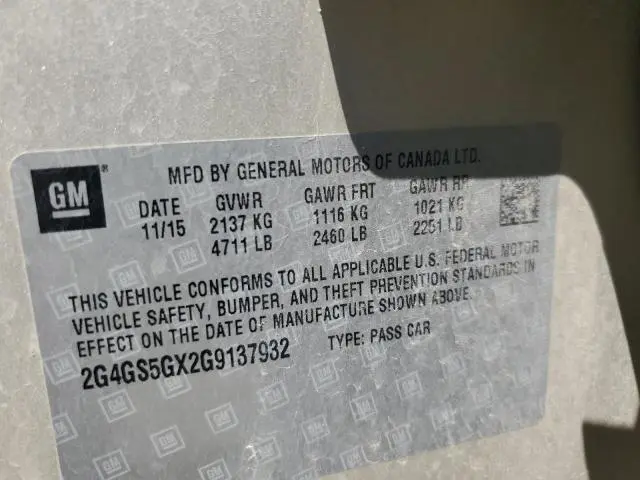 2016 BUICK REGAL PREMIUM  