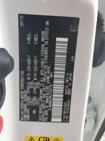 2019 LEXUS NX 300 BASE  