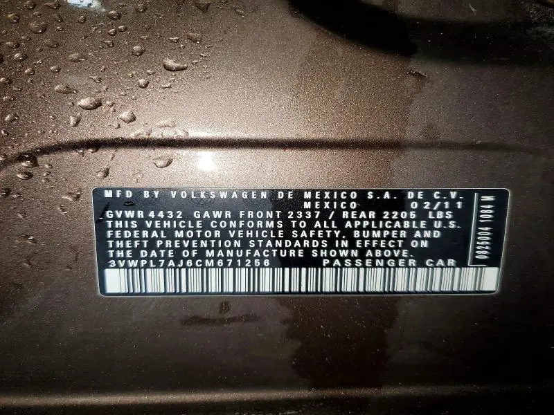 2012 VOLKSWAGEN JETTA TDI  