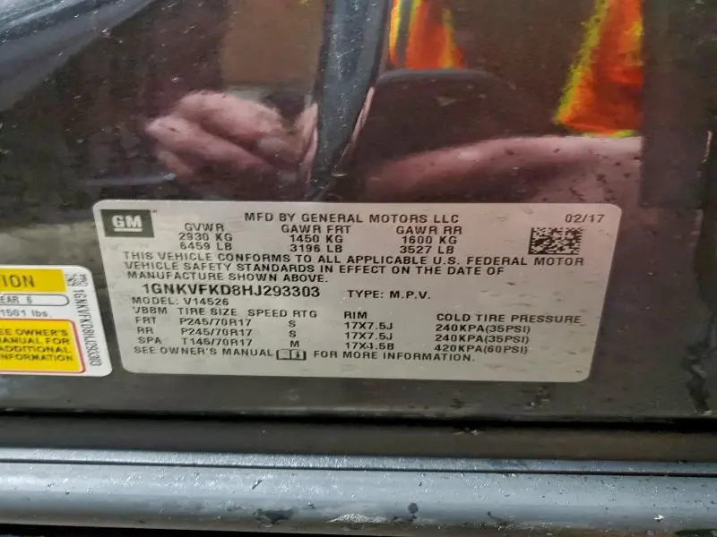 2017 CHEVROLET TRAVERSE LS  