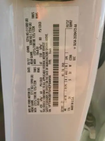 2017 FORD F350 SUPER DUTY  