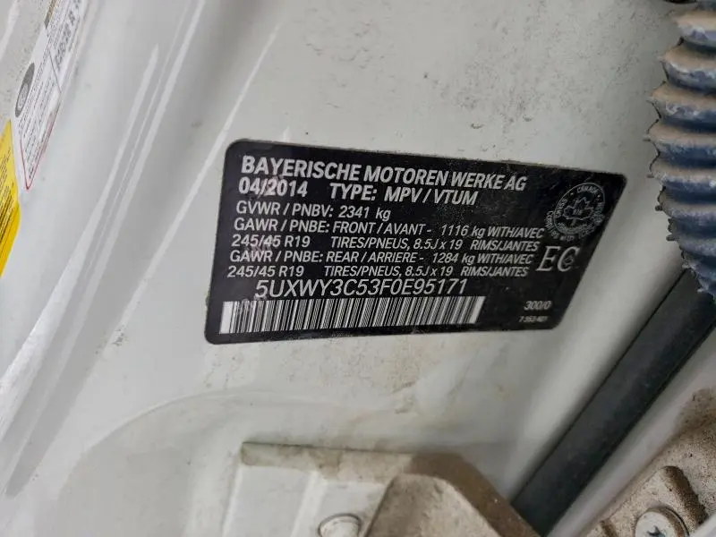 2015 BMW X3 XDRIVE28D  