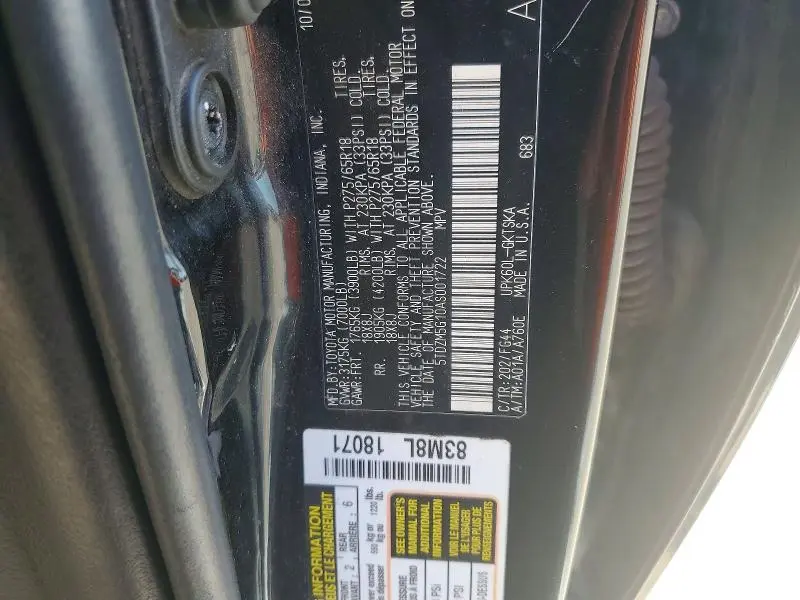 2010 TOYOTA SEQUOIA SR5  