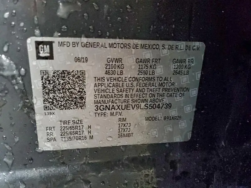 2020 CHEVROLET EQUINOX LT  