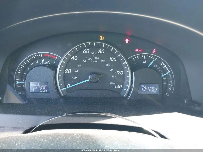 2012 TOYOTA CAMRY LE