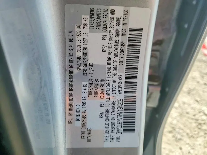 2017 TOYOTA YARIS IA   