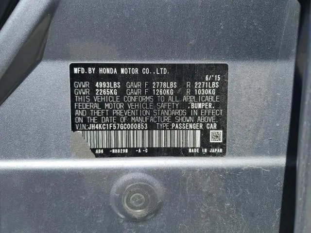 2016 ACURA RLX TECH  