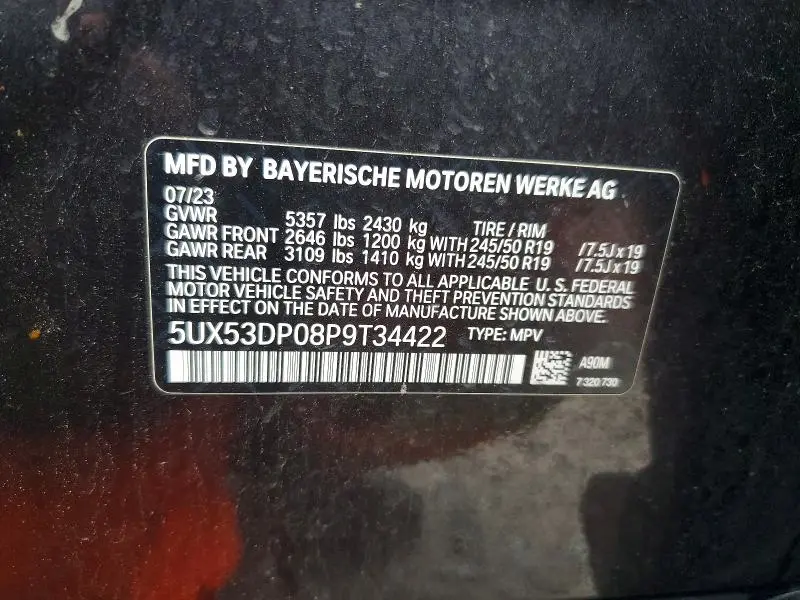 2023 BMW X3 XDRIVE30I  