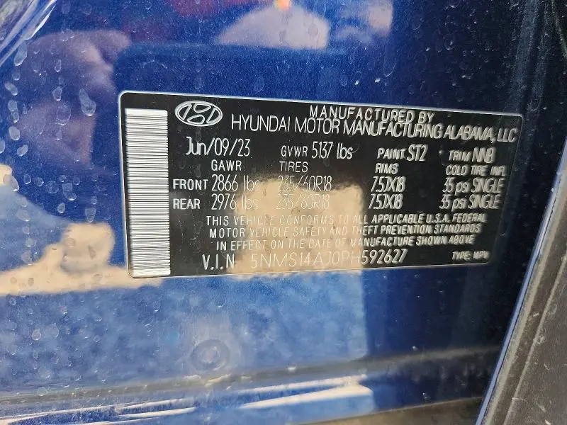 2023 HYUNDAI SANTA FE SE  