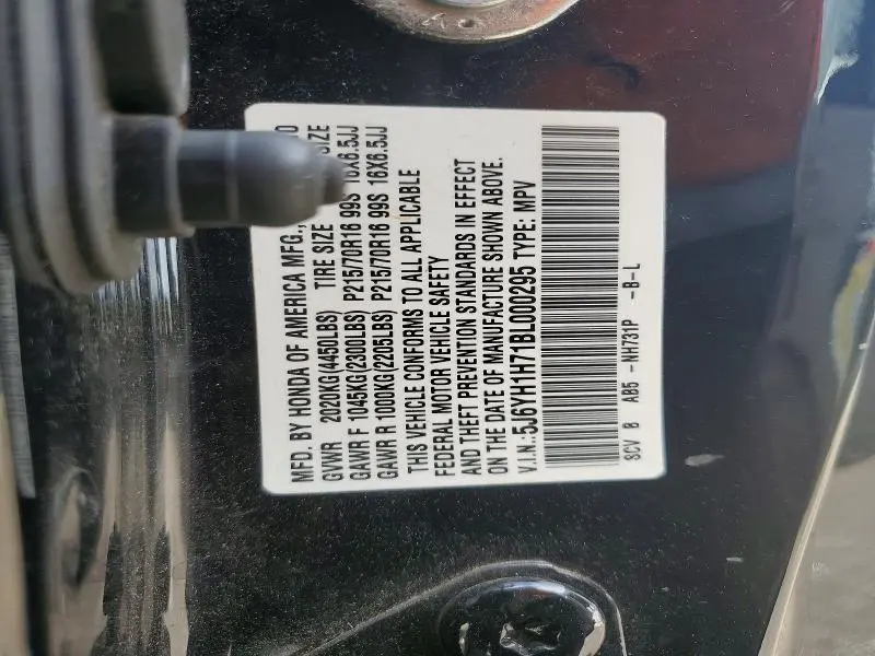 2011 HONDA ELEMENT EX  