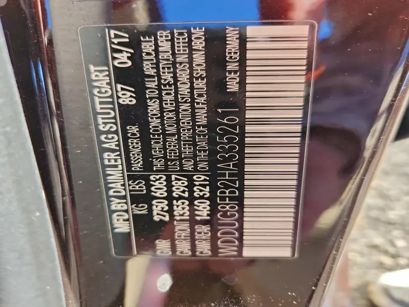 2017 MERCEDES-BENZ S 550 4MATIC  