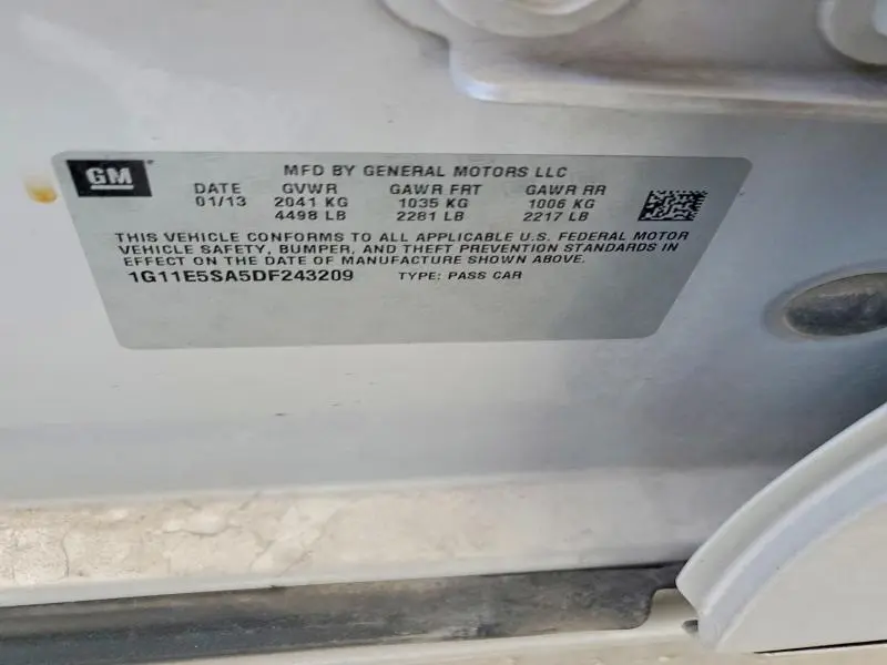 2013 CHEVROLET MALIBU 2LT  