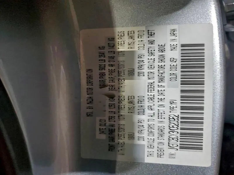 2021 MAZDA CX-9 TOURING  