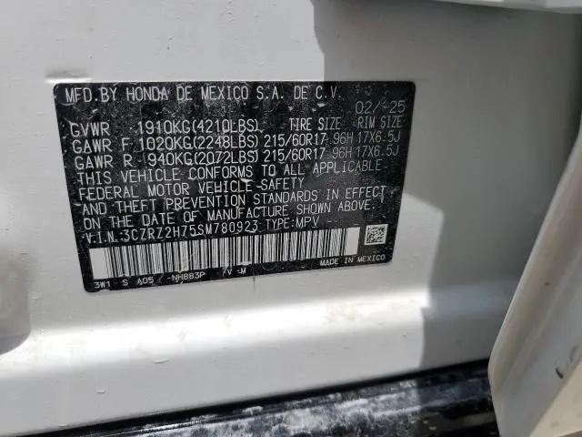 2025 HONDA HR-V EXL  