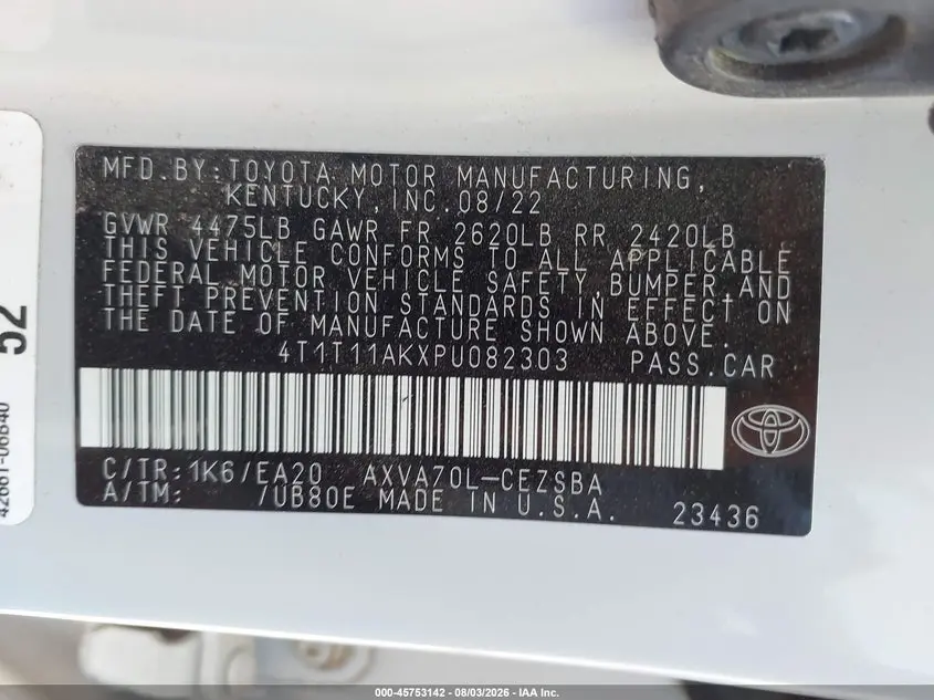 2023 TOYOTA CAMRY SE
