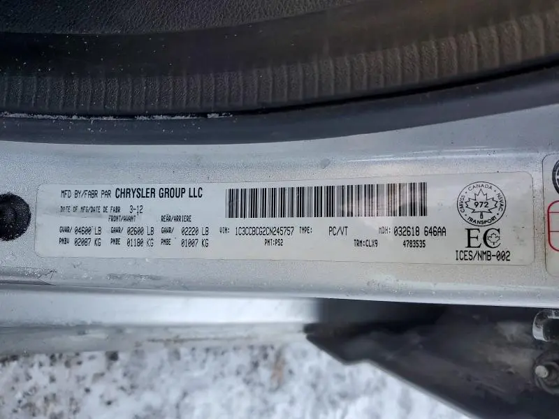 2012 CHRYSLER 200 LIMITED  