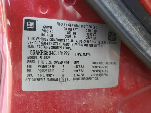 2012 BUICK ENCLAVE   