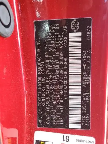 2025 TOYOTA CAMRY XSE  