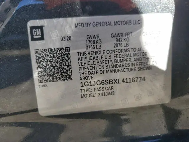 2020 CHEVROLET SONIC   