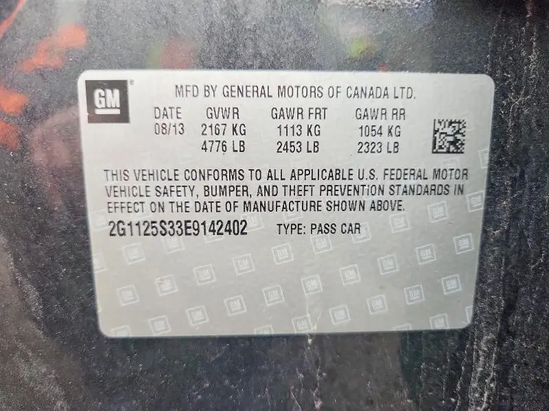 2014 CHEVROLET IMPALA LT  