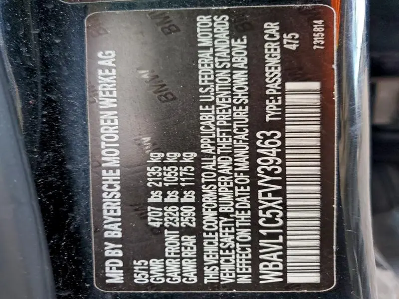 2015 BMW X1 XDRIVE28I  