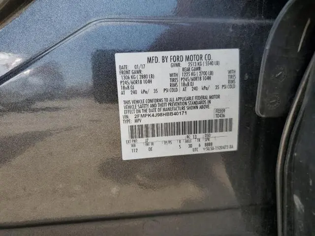 2017 FORD EDGE SEL  