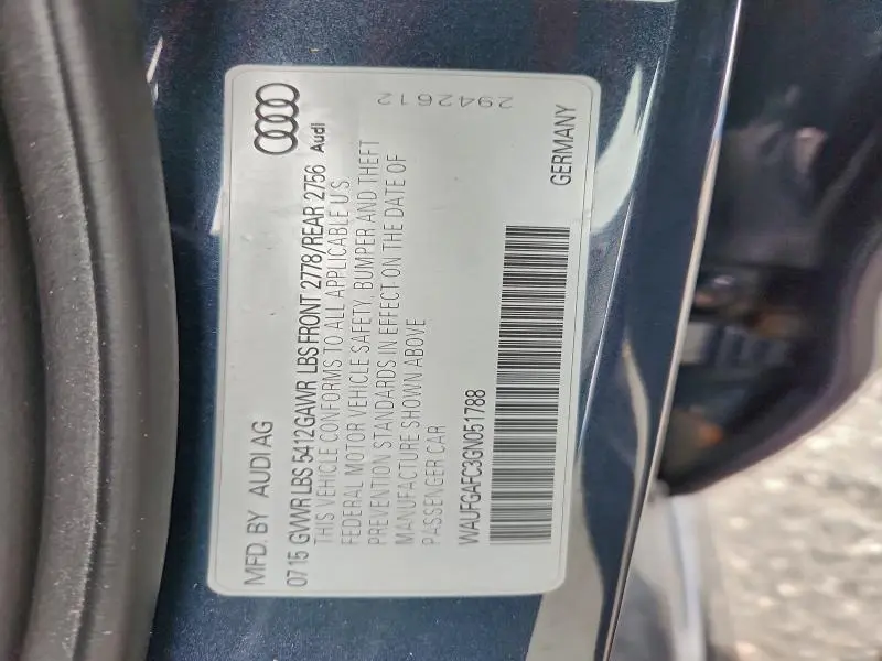 2016 AUDI A6 PREMIUM PLUS  