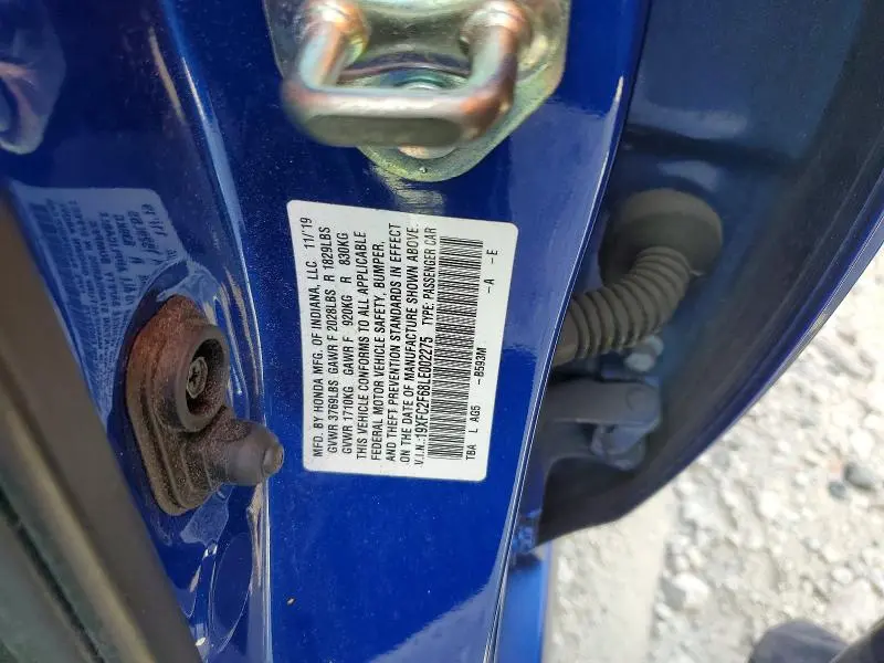 2020 HONDA CIVIC LX  