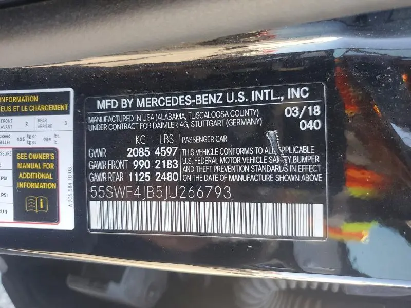 2018 MERCEDES-BENZ C 300  