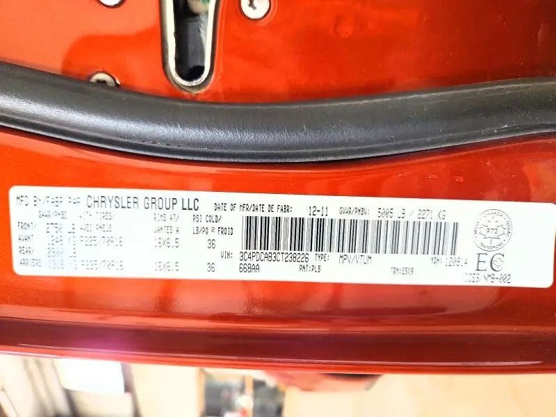 2012 DODGE JOURNEY SE  