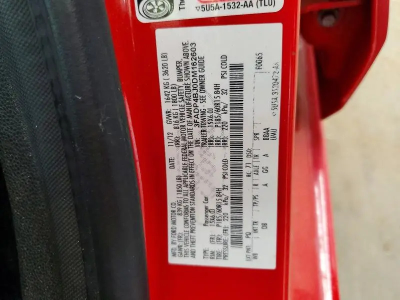 2013 FORD FIESTA SE  