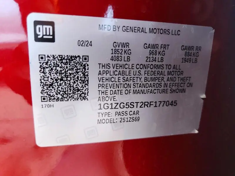 2024 CHEVROLET MALIBU RS  