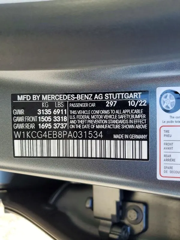 2023 MERCEDES-BENZ EQS SEDAN 580 4MATIC  