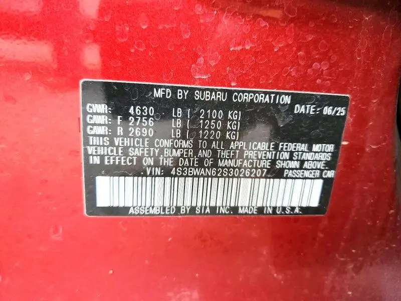 2025 SUBARU LEGACY LIMITED  