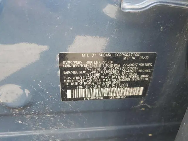 2020 SUBARU FORESTER PREMIUM