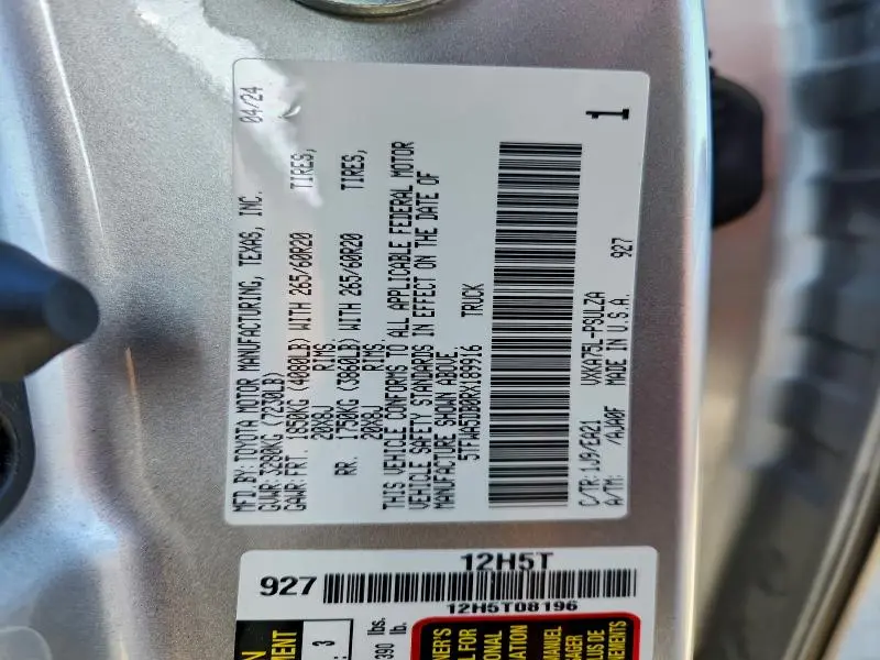 2024 TOYOTA TUNDRA CREWMAX LIMITED  