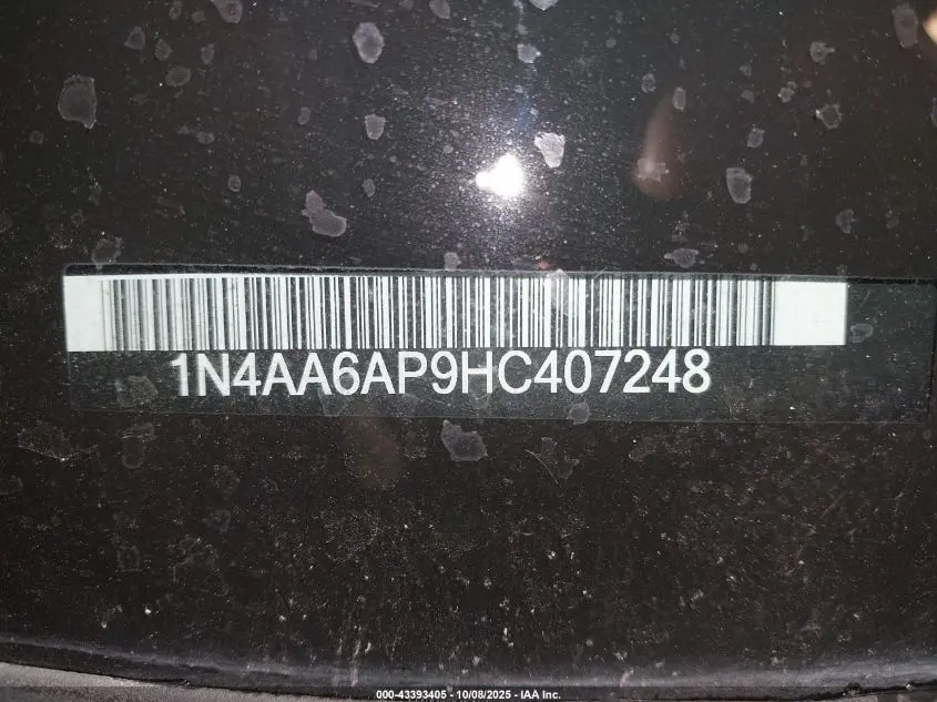 2017 NISSAN MAXIMA 3.5 SV