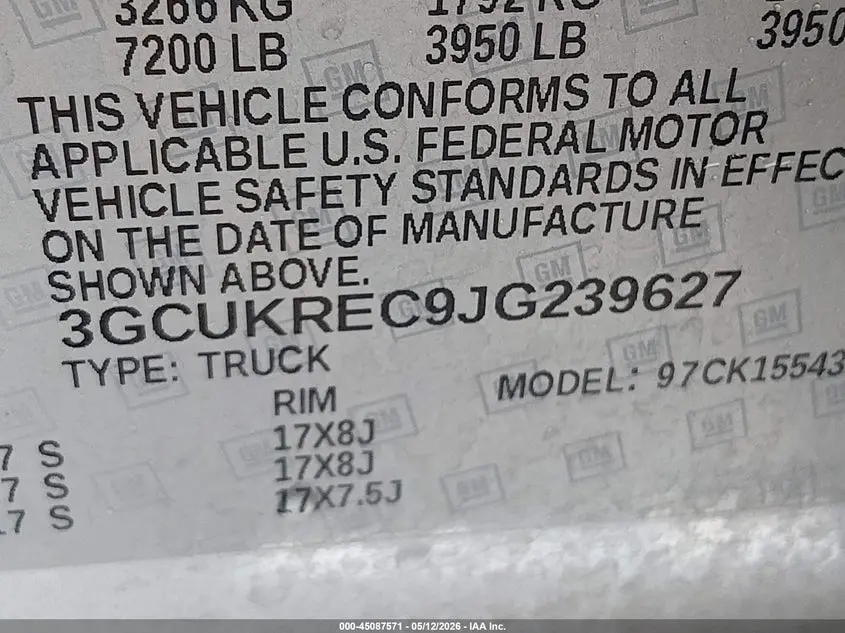 2018 CHEVROLET SILVERADO 1500 1LT