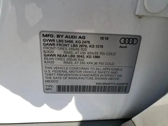 2020 AUDI Q5 PREMIUM PLUS  