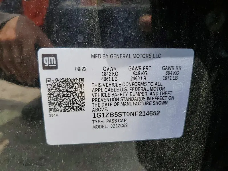 2022 CHEVROLET MALIBU LS  