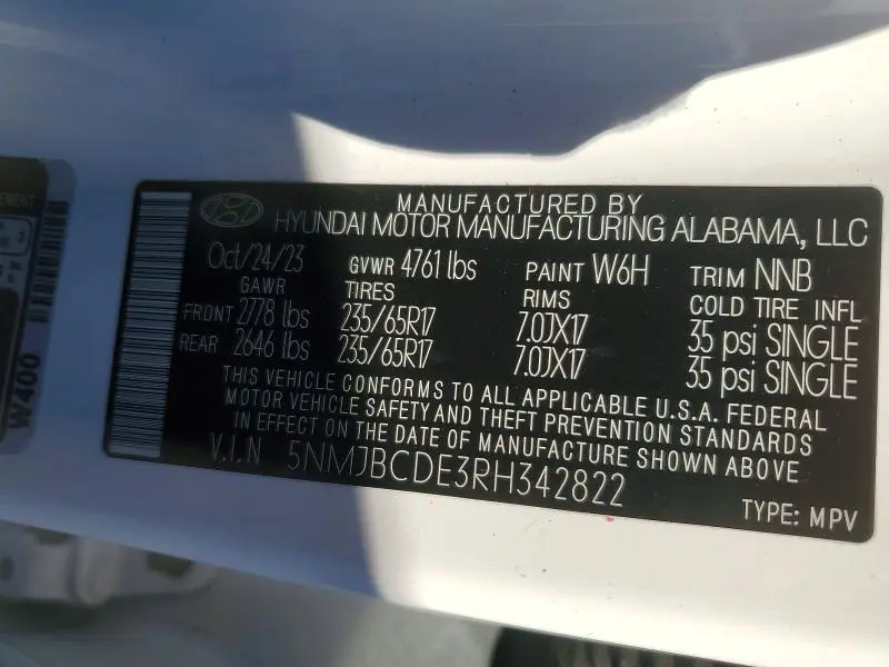 2024 HYUNDAI TUCSON SEL  