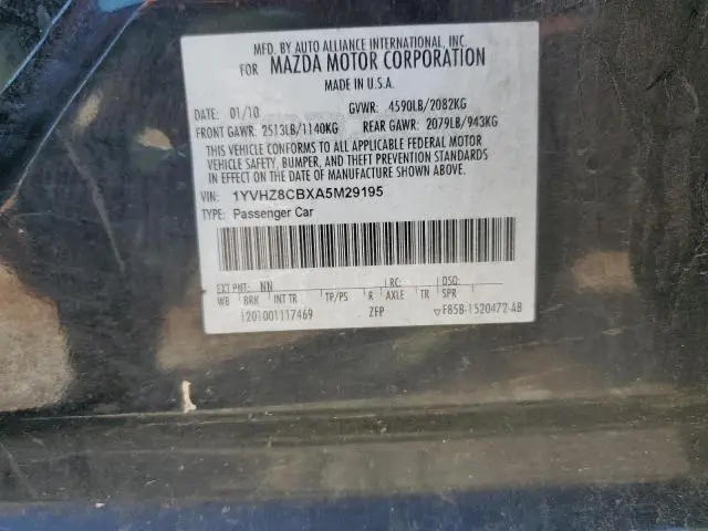 2010 MAZDA 6 S  