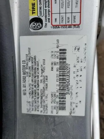 2010 FORD FUSION SEL  